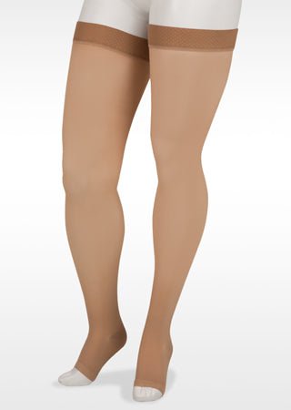 Thigh High Compression Stockings Open Toe